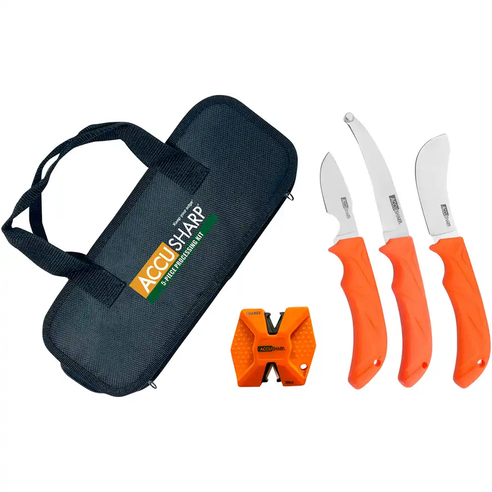 Accusharp Messer Jagd Zerwirk-Set, 5-tlg. in Tasche