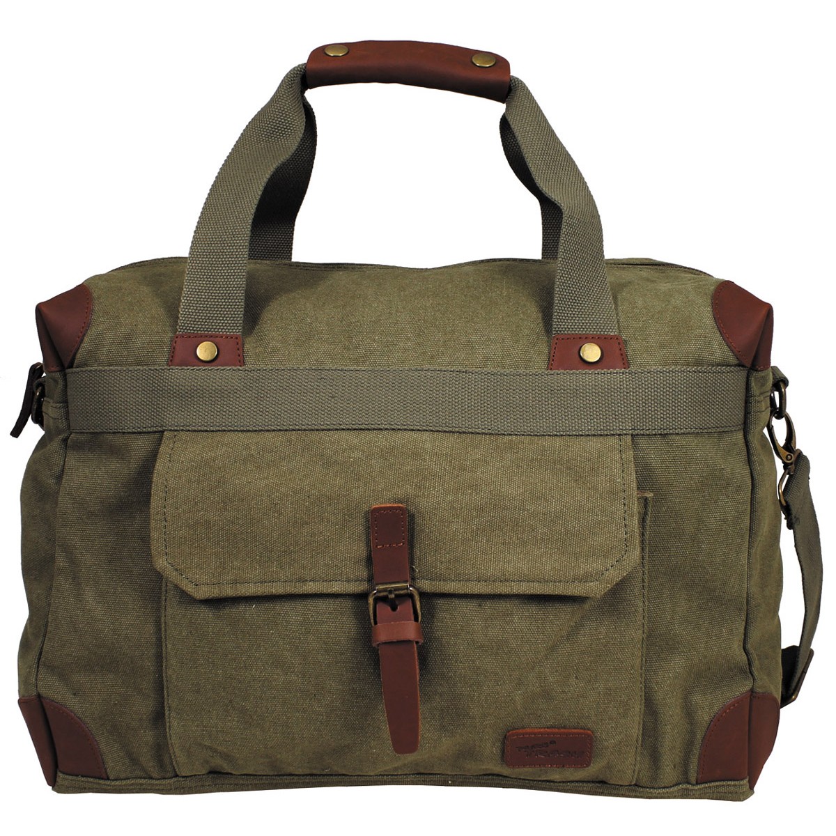 MF Handtasche PT Canvas Echtleder Jagdtasche